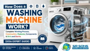 Read more about the article How Does a Washing Machine Work? Complete Working Process, Construction, Features, Components & Do’s and Don’ts (2026 Expert Guide)